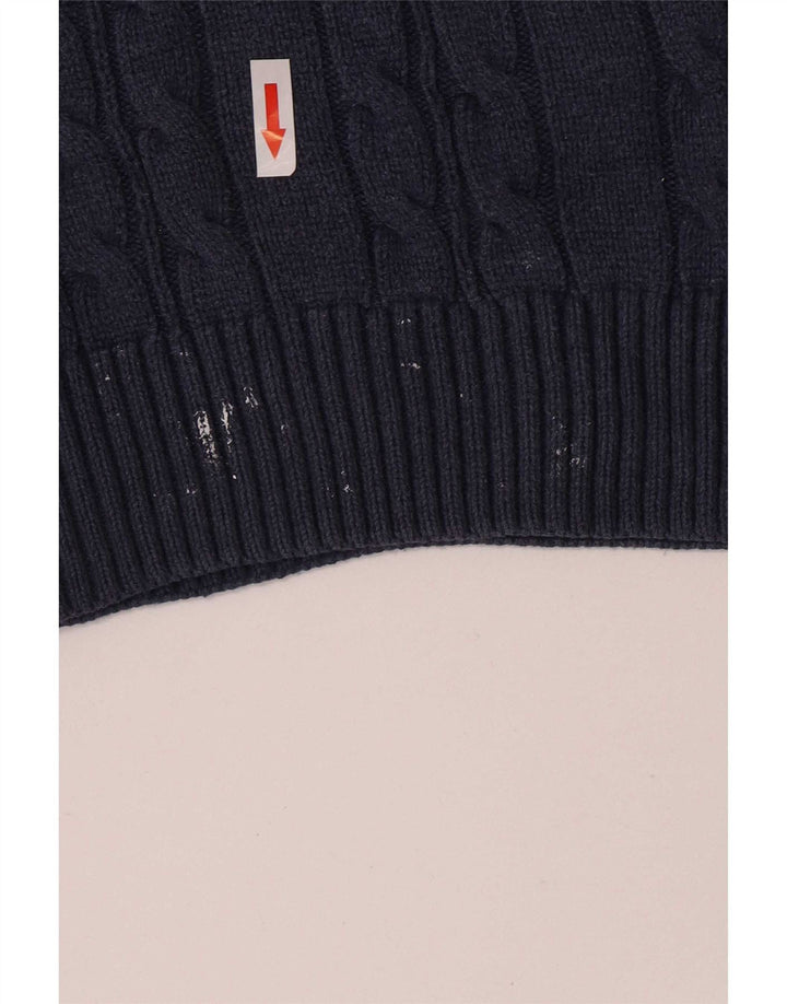 Maglione maglione girocollo vestibilità regolare da uomo Marks & Spencer XL blu navy