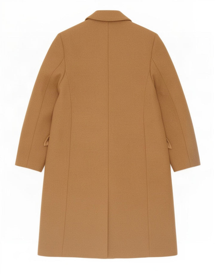 Cappotto doppiopetto oversize da donna Zara UK 6 XS Beige Lana