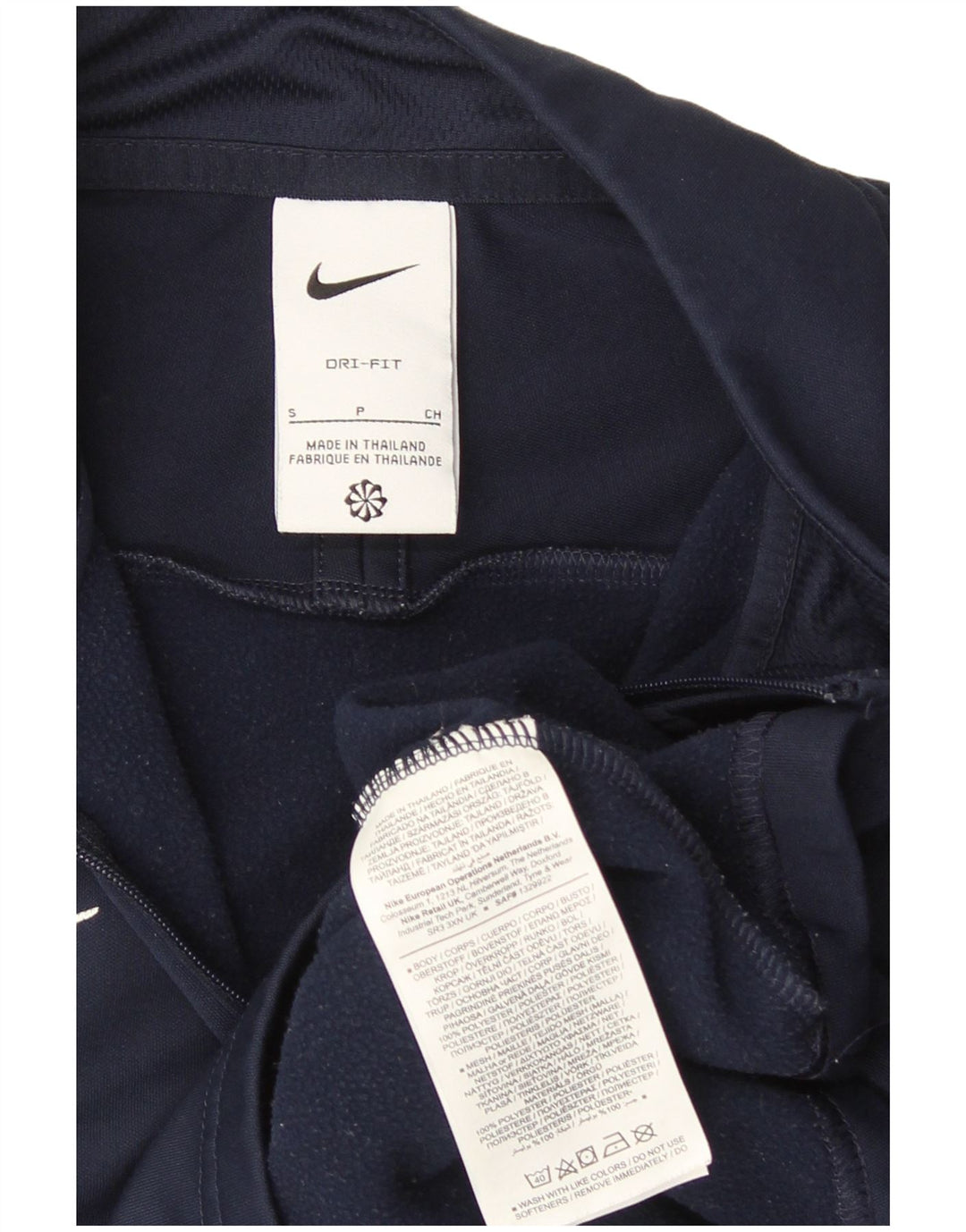 Tuta da ginnastica Nike Dri Fit da uomo, piccola, color block blu navy