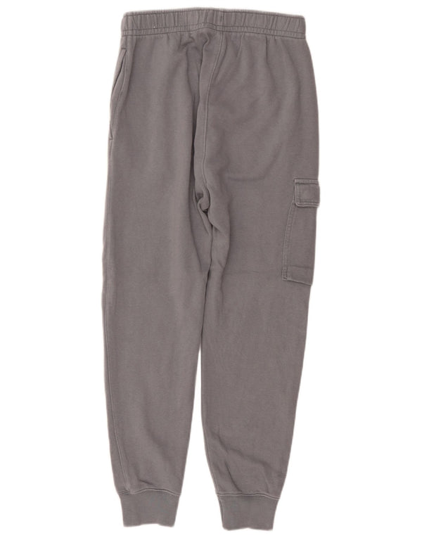 NIKE Pantaloni da tuta cargo con grafica Swoosh da uomo Joggers XS in cotone grigio