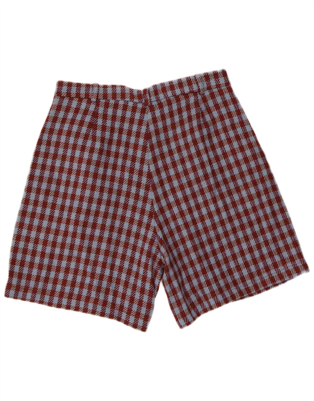 Pantaloncini casual vintage da donna IT 42 medi W28 pied de poule bordeaux