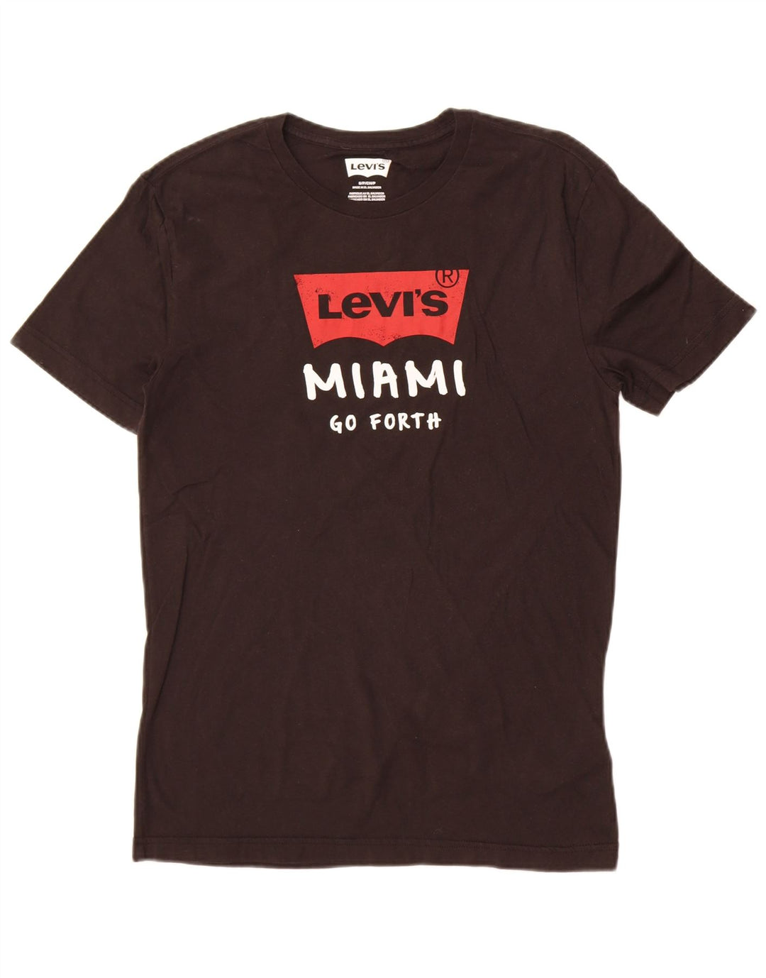 T-shirt grafica Levi's da uomo Miami Top piccola in cotone nero