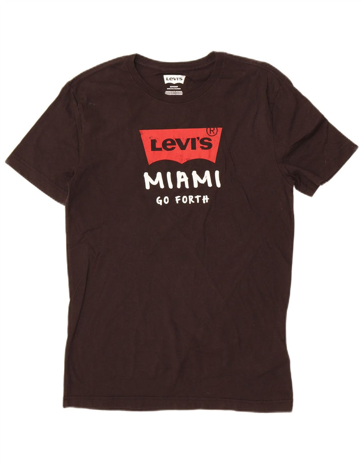 T-shirt grafica Levi's da uomo Miami Top piccola in cotone nero