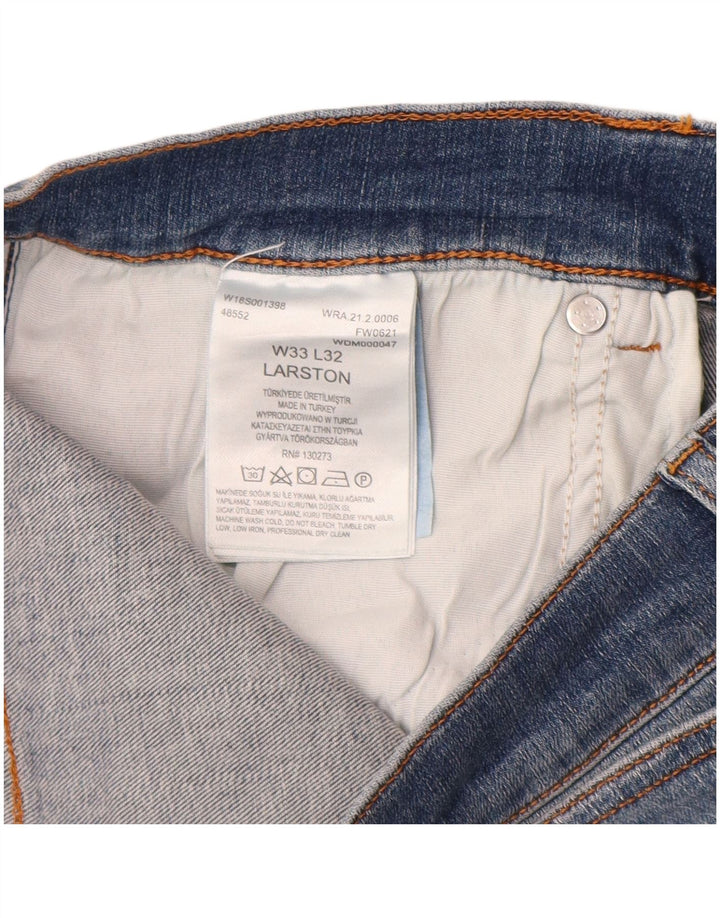 Jeans Wrangler Larston Slim da donna W33 L32 in cotone blu