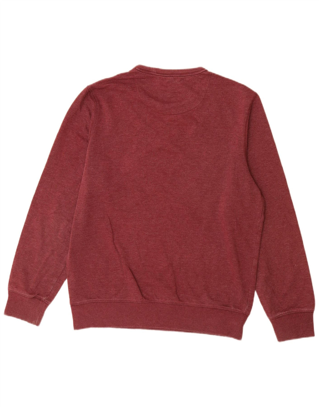 Felpa da uomo Marks & Spencer in cotone bordeaux medio