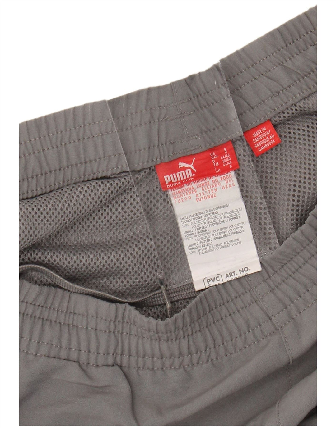 Pantaloni da tuta da uomo PUMA Joggers piccoli in poliestere grigio