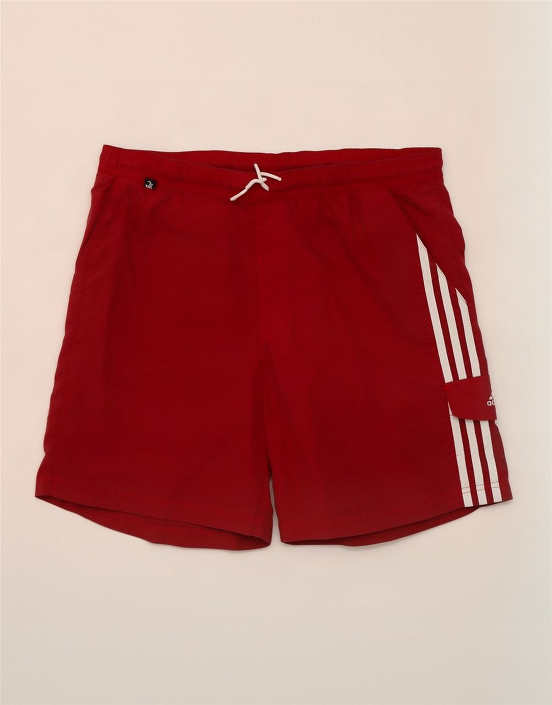 Pantaloncini da bagno Adidas da uomo medio marrone poliestere