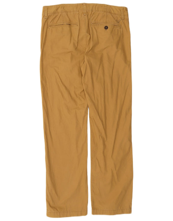 AMERICAN EAGLE Pantaloni chino dritti da uomo W32 L32 in cotone marrone
