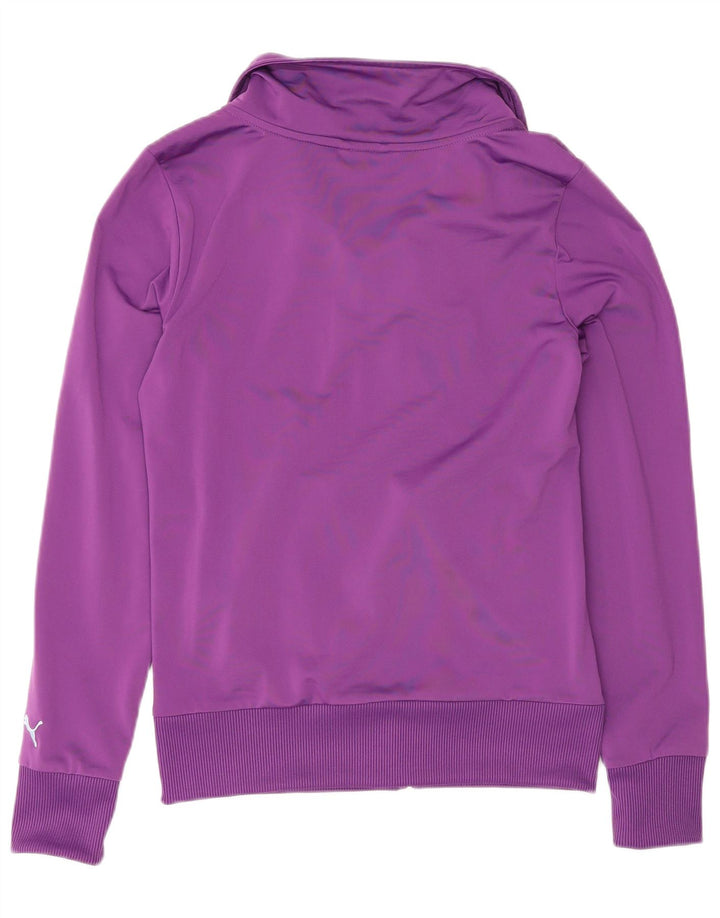 Giacca da tuta grafica da donna Puma UK 10 Small Viola Poliestere