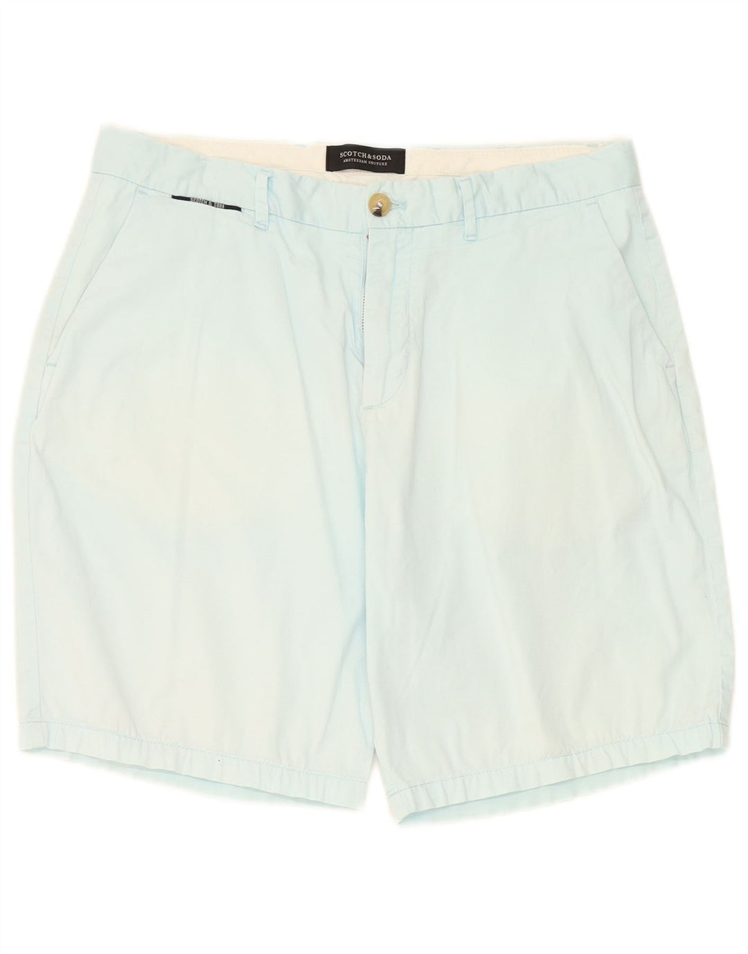 Pantaloncini chino da uomo Scotch & Soda W31 cotone blu medio