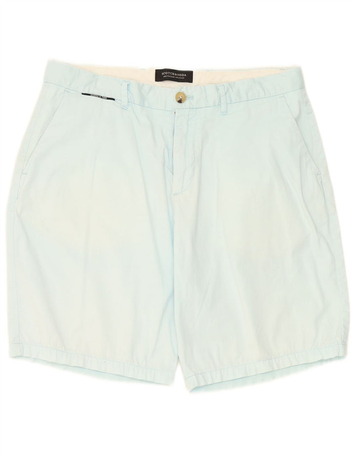 Pantaloncini chino da uomo Scotch & Soda W31 cotone blu medio