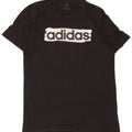 T-shirt grafica da uomo Adidas Top in cotone nero medio