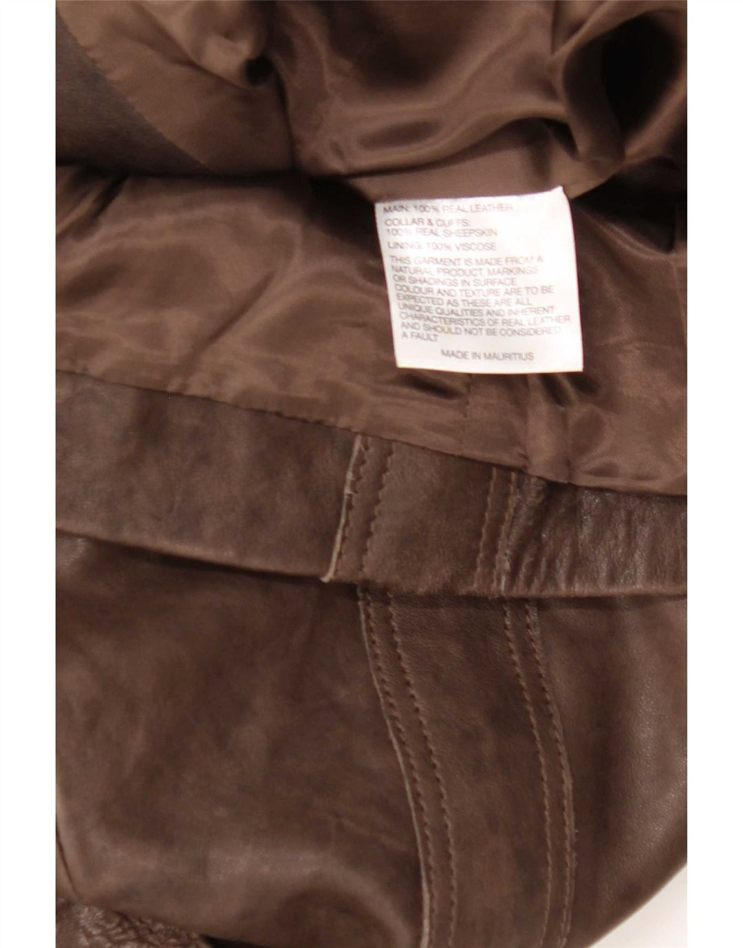 Giacca in pelle da donna Karen Millen UK 12 Marrone medio