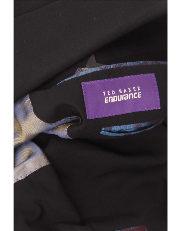 Giacca blazer da uomo a 2 bottoni Ted Baker UK 38 medio blu navy