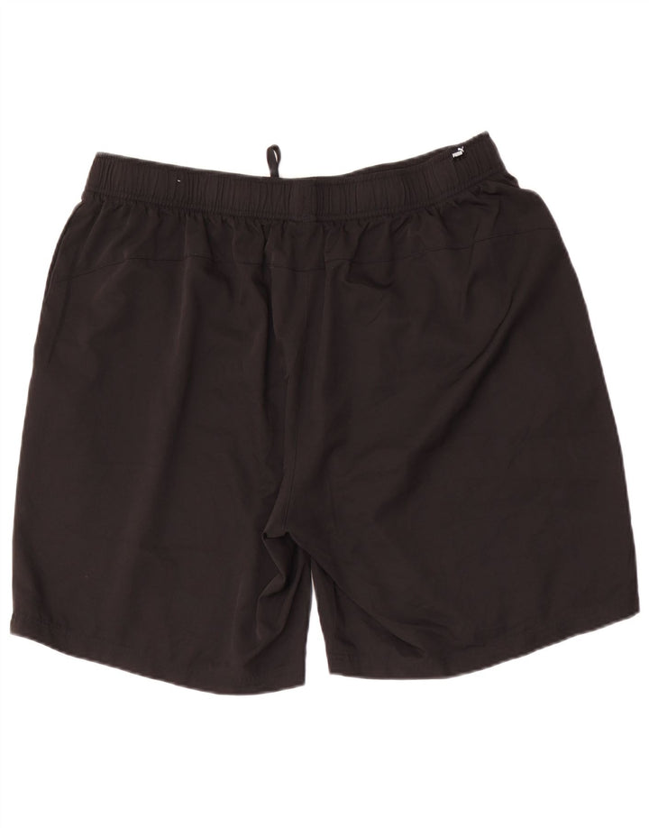 Pantaloncini sportivi grafici da uomo Puma 2XL poliestere nero