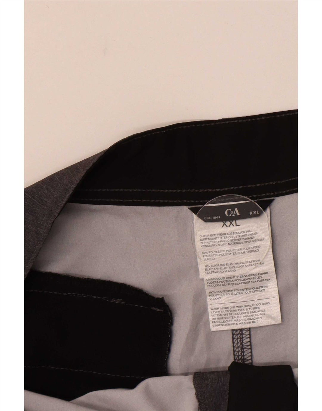 Pantaloncini da bagno grafici da uomo C&A 2XL Poliestere grigio