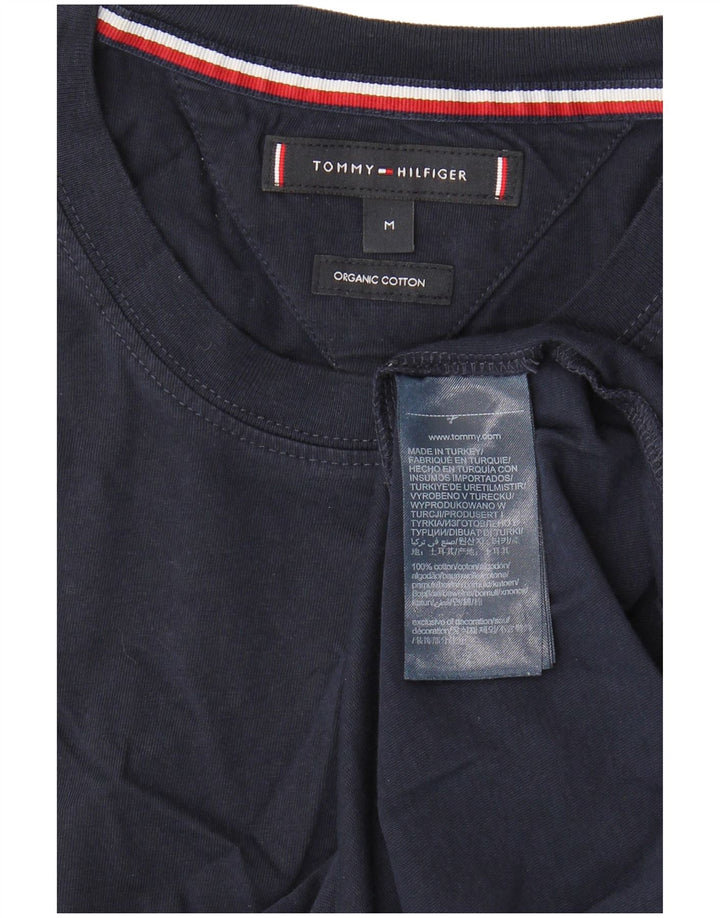 T-shirt da uomo Tommy Hilfiger Top in cotone blu navy medio
