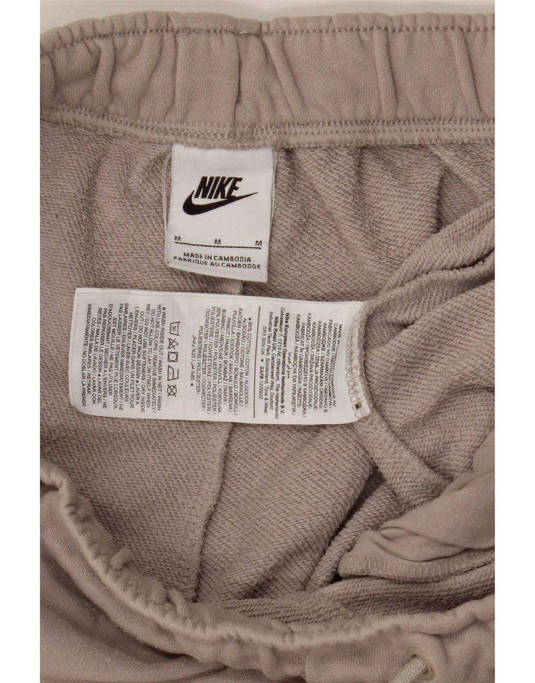 Pantaloni da tuta con grafica Nike da uomo, pantaloni da jogging, color beige medio