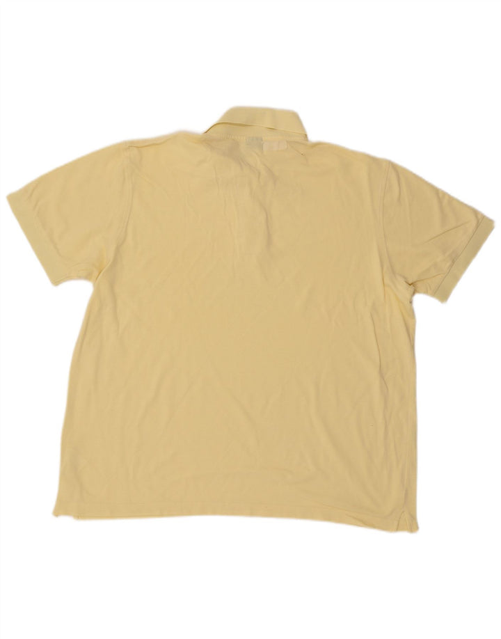 HUGO BOSS Mens Polo Shirt XL Yellow Cotton