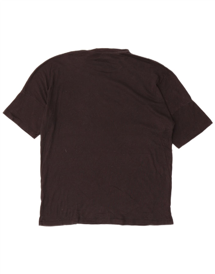 T-shirt da uomo Cos Top in cotone nero medio