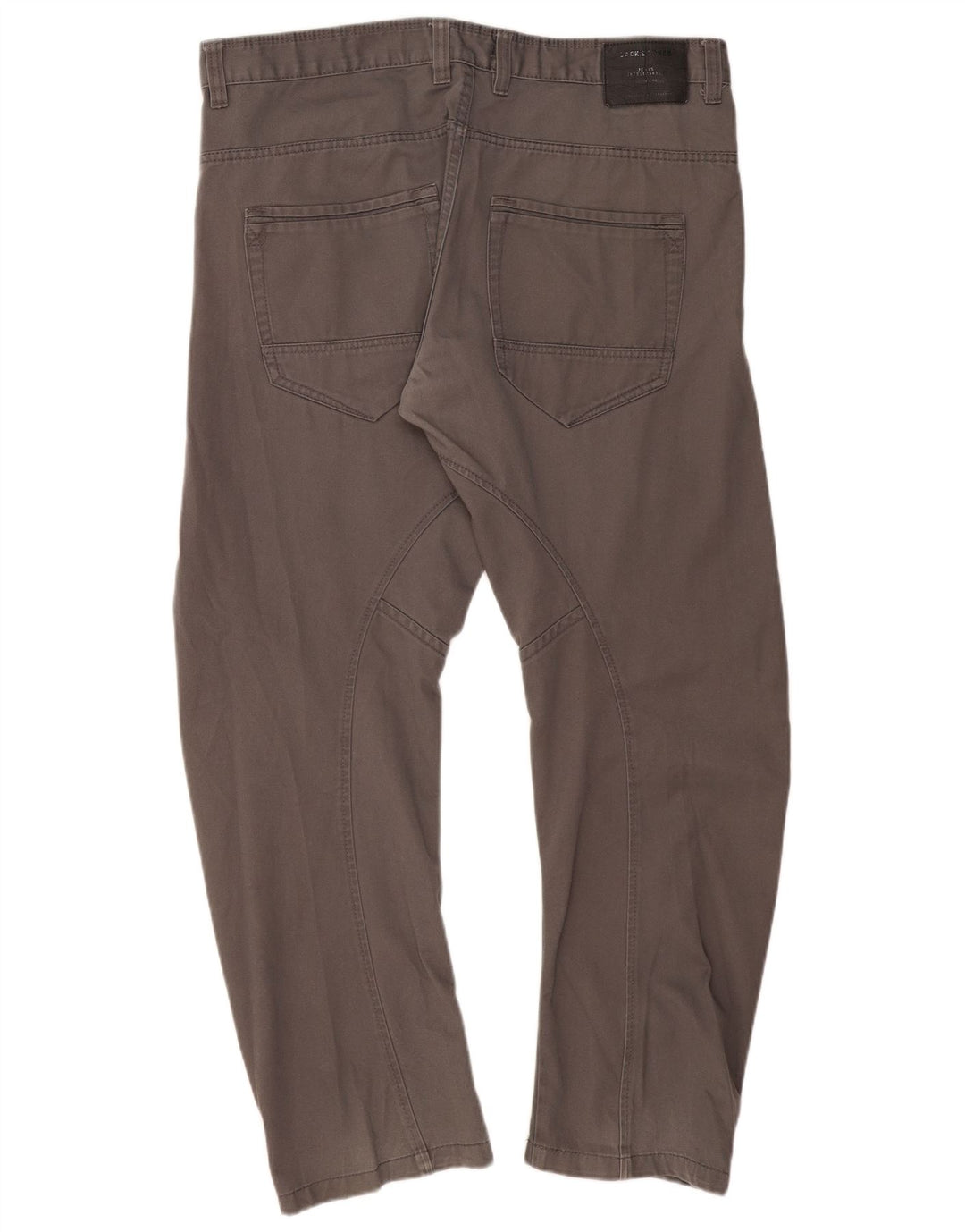 JACK & JONES Pantaloni casual dritti da uomo W38 L32 Poliestere grigio
