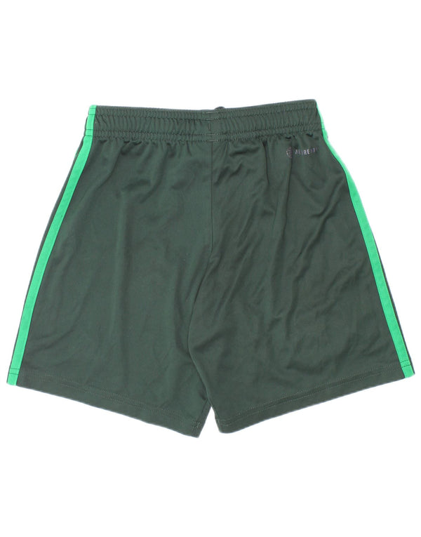 Pantaloncini sportivi Adidas da ragazzo Boston Celtics 7-8 anni in poliestere verde