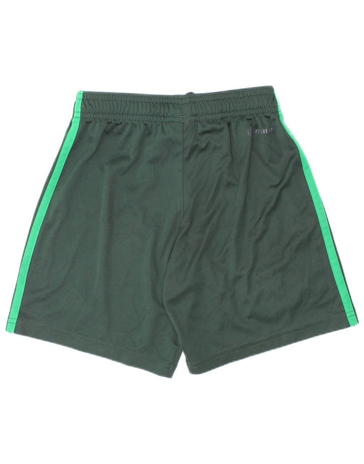 Pantaloncini sportivi Adidas da ragazzo Boston Celtics 7-8 anni in poliestere verde
