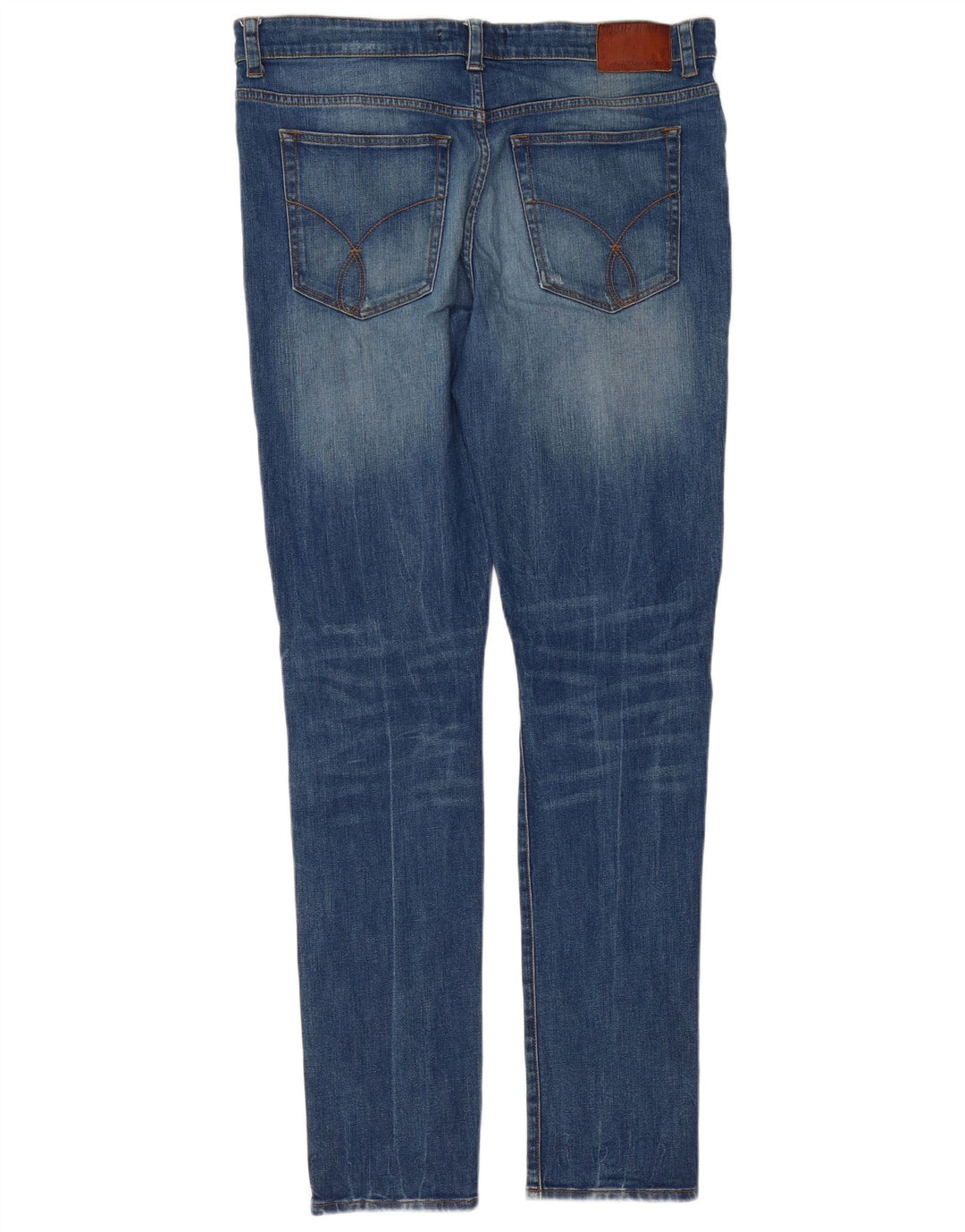 Jeans slim da uomo Calvin Klein W38 L34 cotone blu