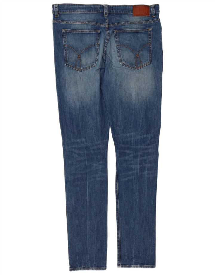 Jeans slim da uomo Calvin Klein W38 L34 cotone blu