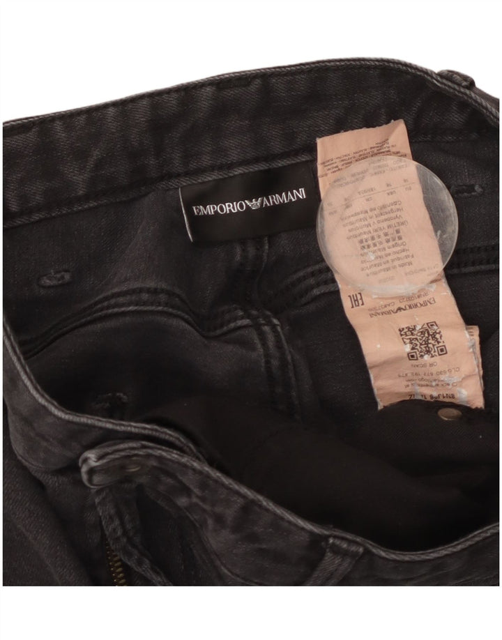 Jeans dritti da uomo Emporio Armani W36 L32 cotone nero
