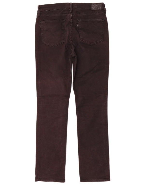 Jeans dritti a vita alta Levi's 724 da donna W31 L30 cotone nero