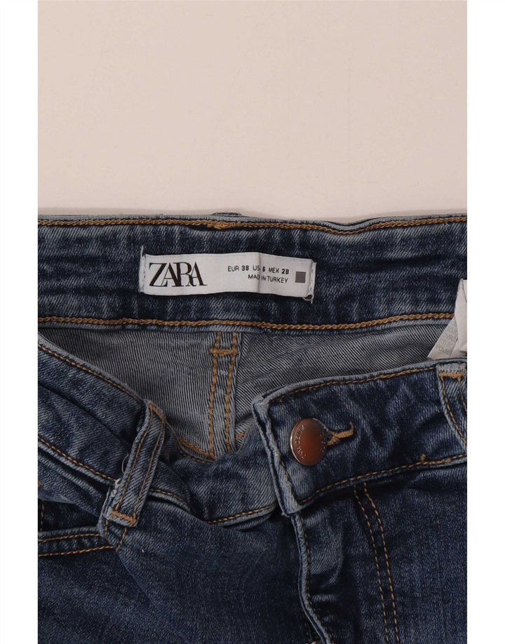 Jeans svasati da donna Zara EU 38 Small W28 L32 cotone blu