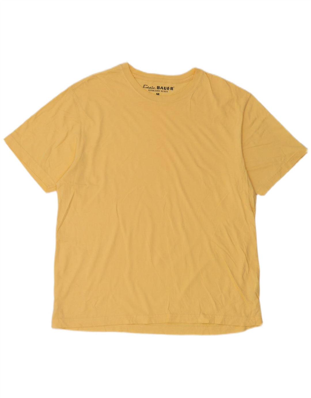 T-shirt da uomo Eddie Bauer Top in cotone giallo medio
