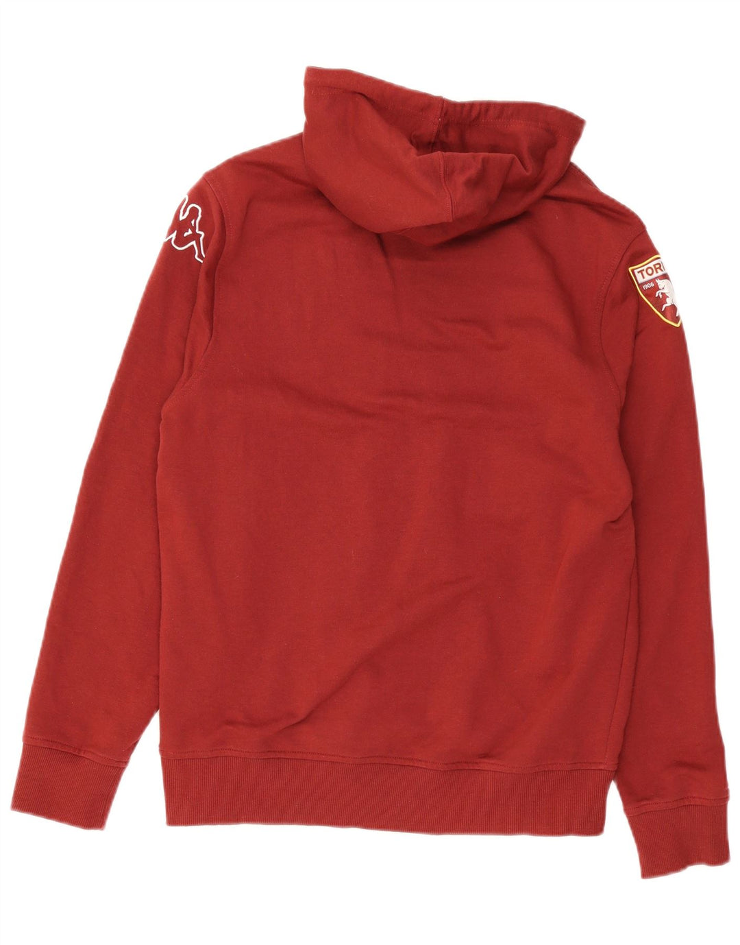 Felpa con cappuccio grafica da uomo Kappa grande in cotone marrone