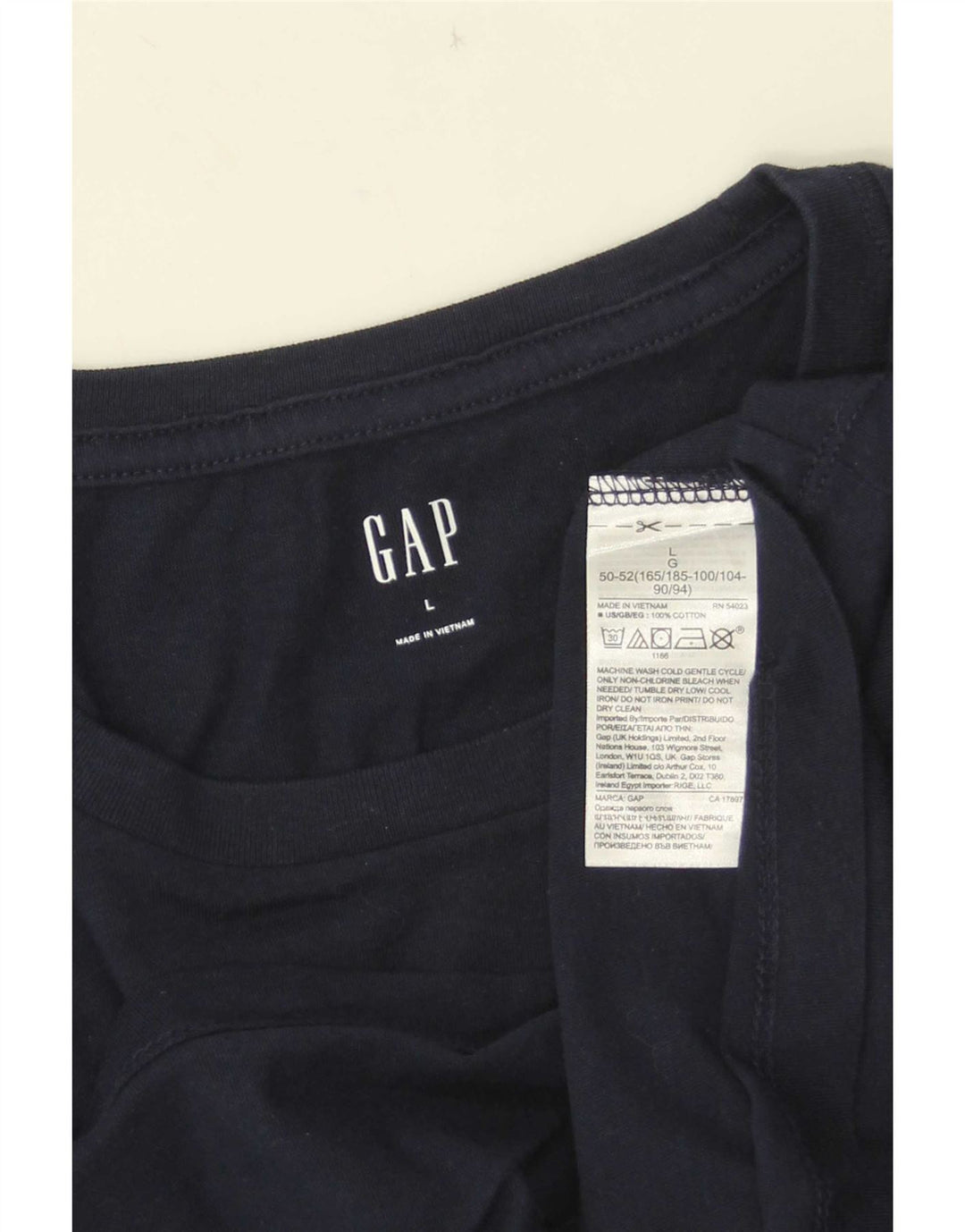Gap T-shirt grafica da uomo Top Large in cotone blu navy