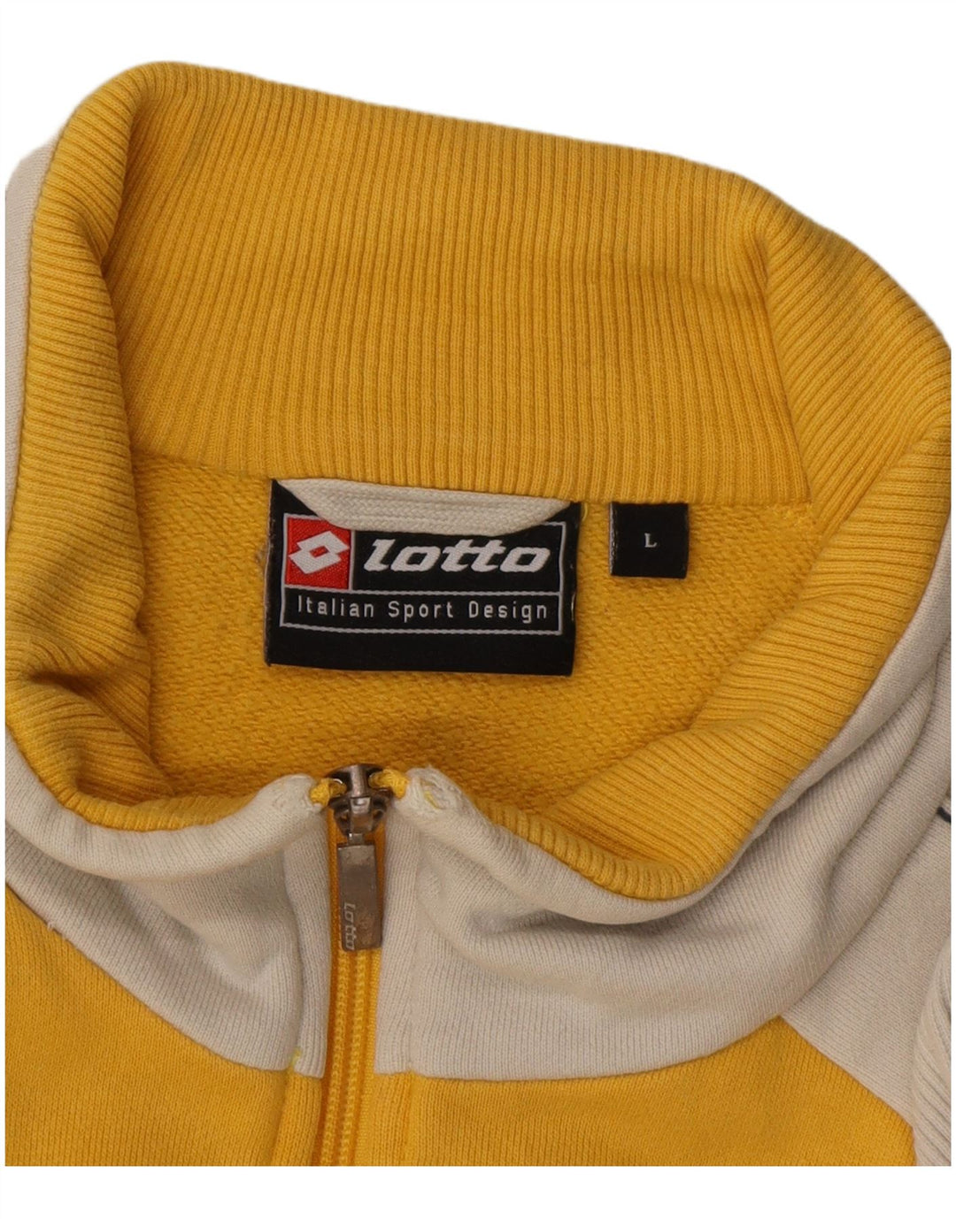 Giacca da tuta da donna LOTTO UK 16 Large Yellow Colourblock