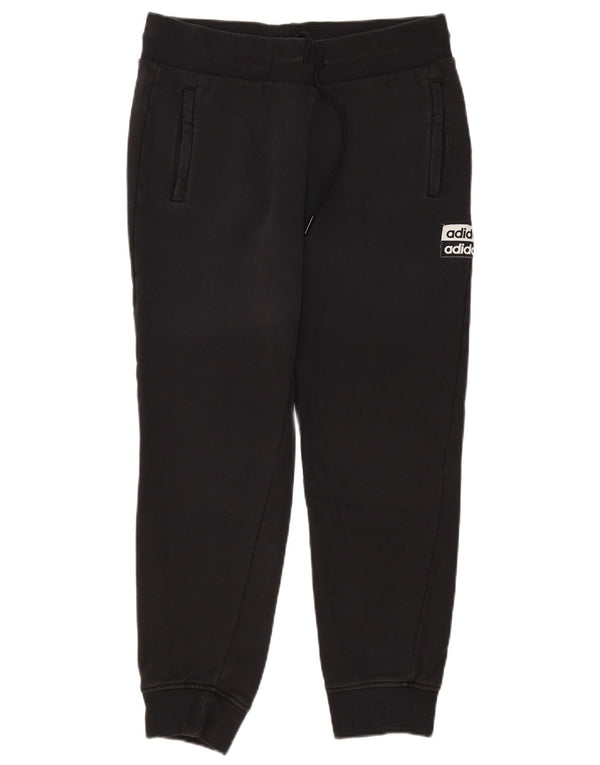 Adidas Pantaloni da tuta con grafica da donna Joggers UK 16 Large Nero Cotone