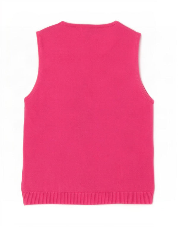 Canotta da donna Petite Izod UK 14 Large Rosa Argyle/Diamond Cotton