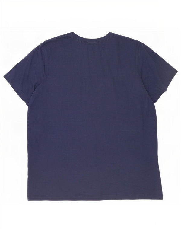 Nike Mens T-Shirt Top XL Navy Blue Cotton