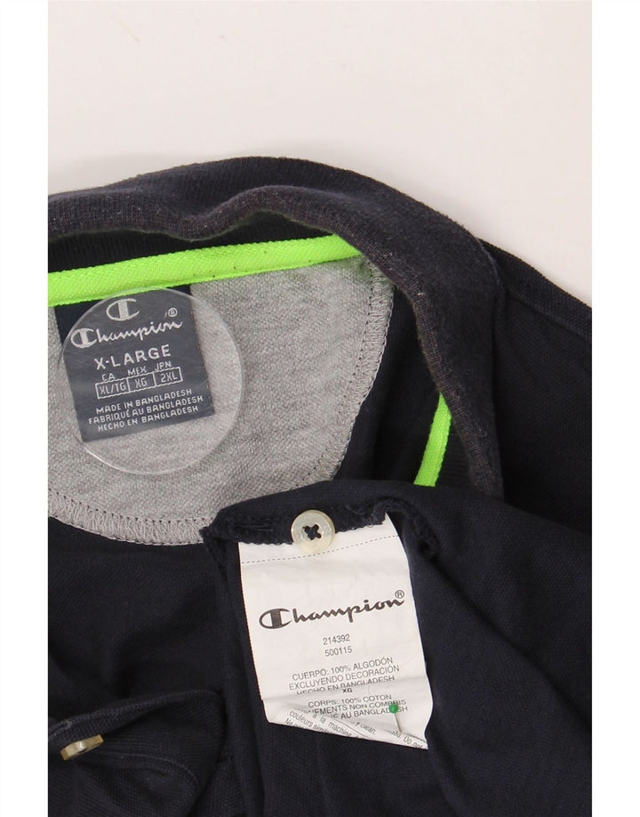 Polo da uomo CHAMPION XL in cotone blu navy