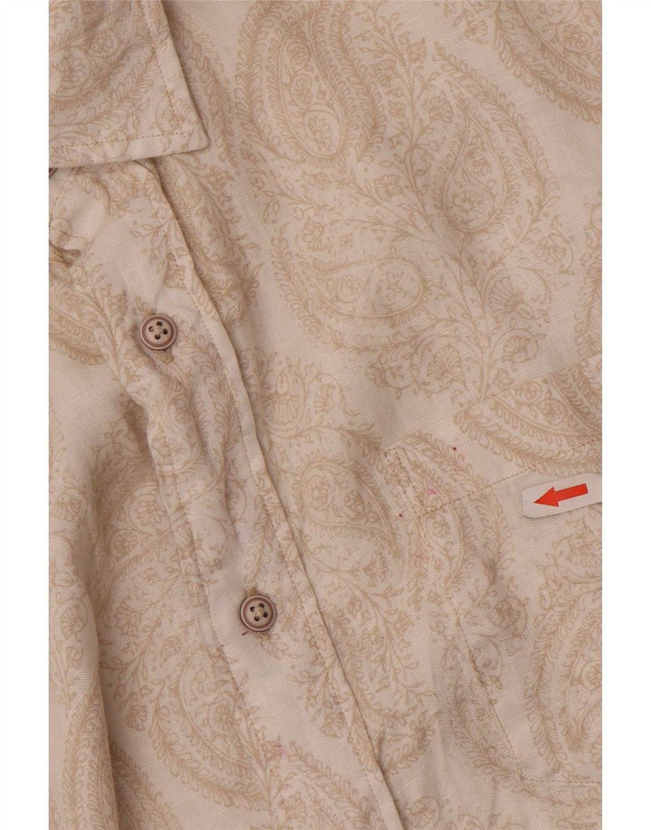 Camicia da uomo Nautica Large Beige Paisley Linen