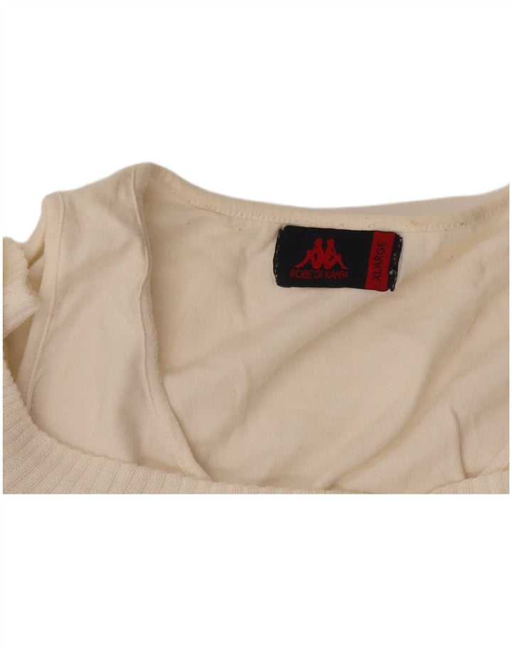 Maglione maglione con scollo a barca da donna Kappa UK 18 XL bianco