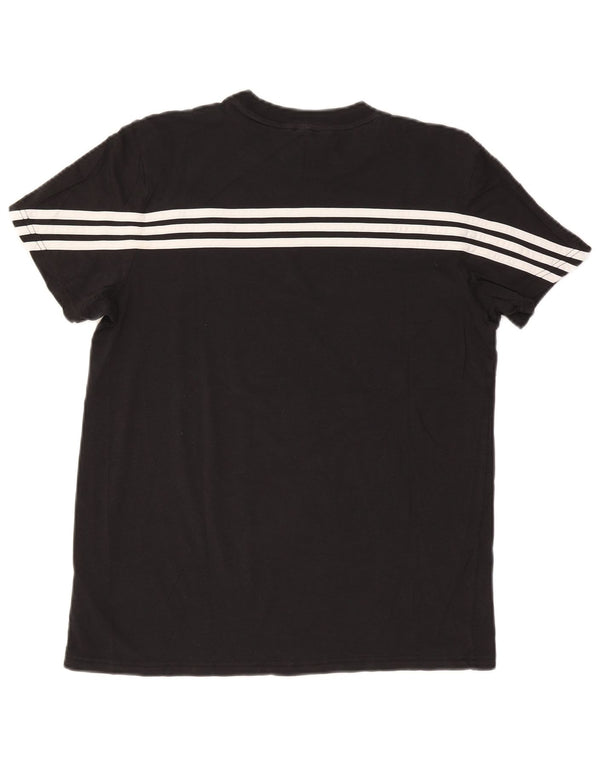 T-shirt oversize da donna Adidas UK 8/10 piccola in cotone nero