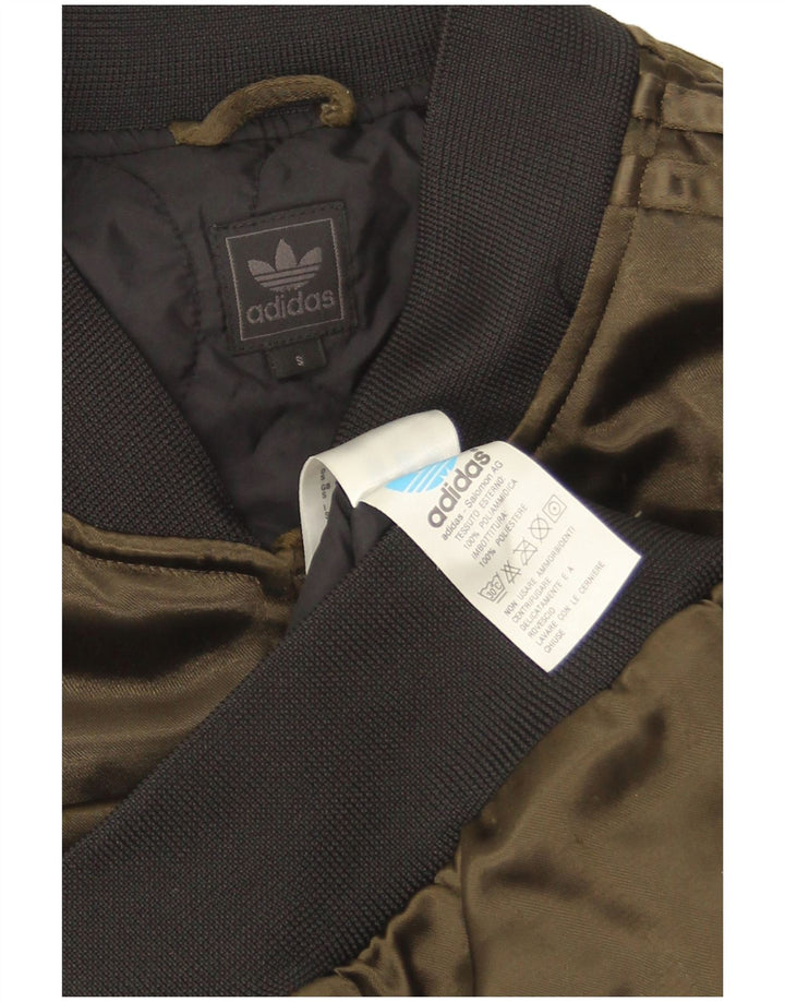 Giacca college da uomo Adidas UK 36 Small Khaki Poliammide