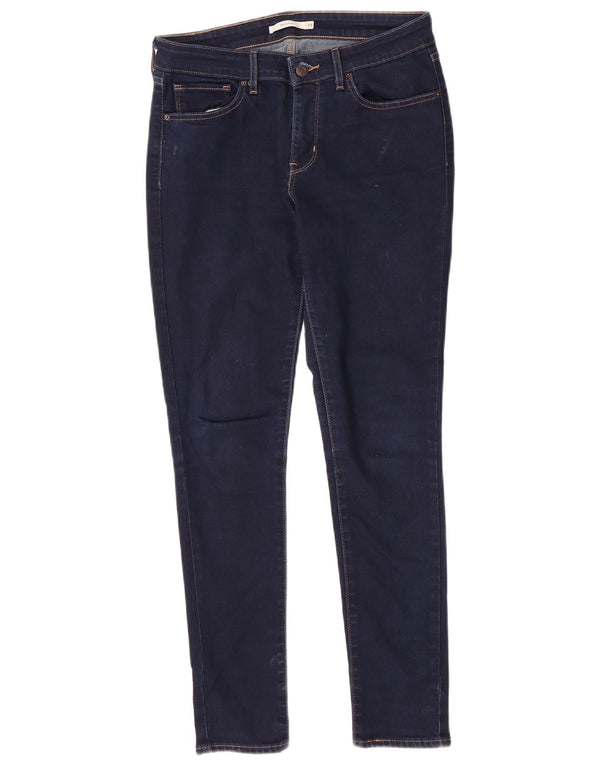 Jeans skinny Levi's 711 da donna W29 L30 cotone blu navy