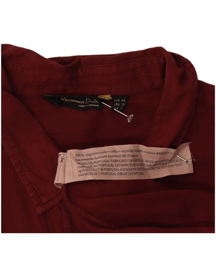 Camicia da donna Massimo Dutti EU 44 XL Cotone bordeaux