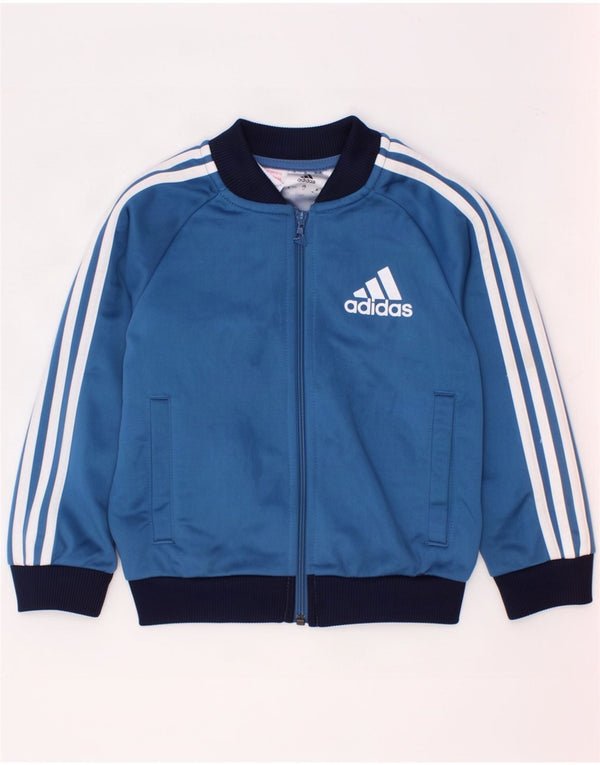 Giacca da tuta grafica Adidas da bambino, 18-24 mesi, colore blu