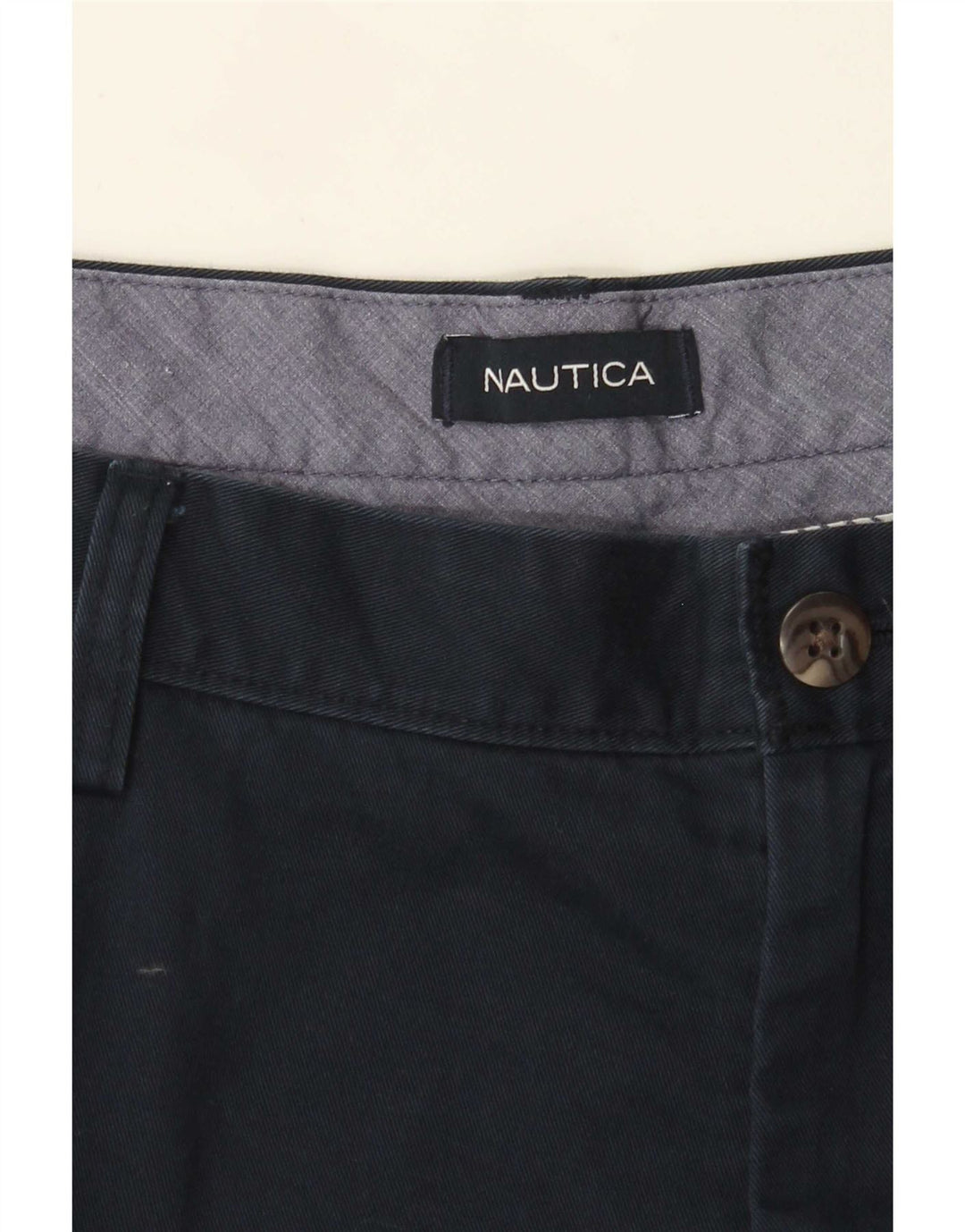 Pantaloni chino regolari da uomo Nautica W40 L28 Blu Navy