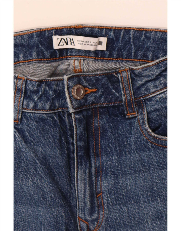 Jeans svasati da donna Zara EU 34 2XS W24 L34 Blu