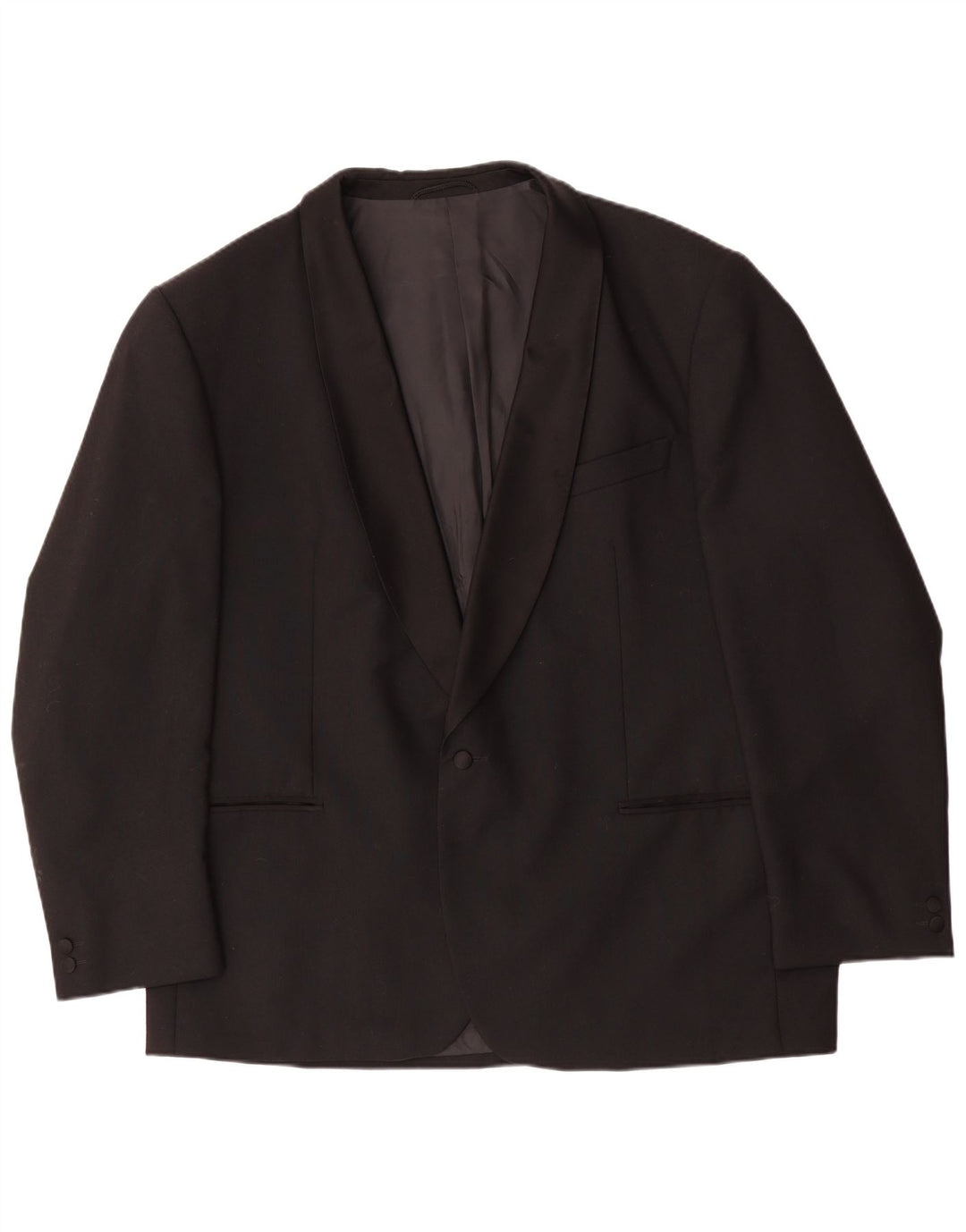 Giacca blazer da uomo a 1 bottone Wilvorst UK 42 XL lana nera